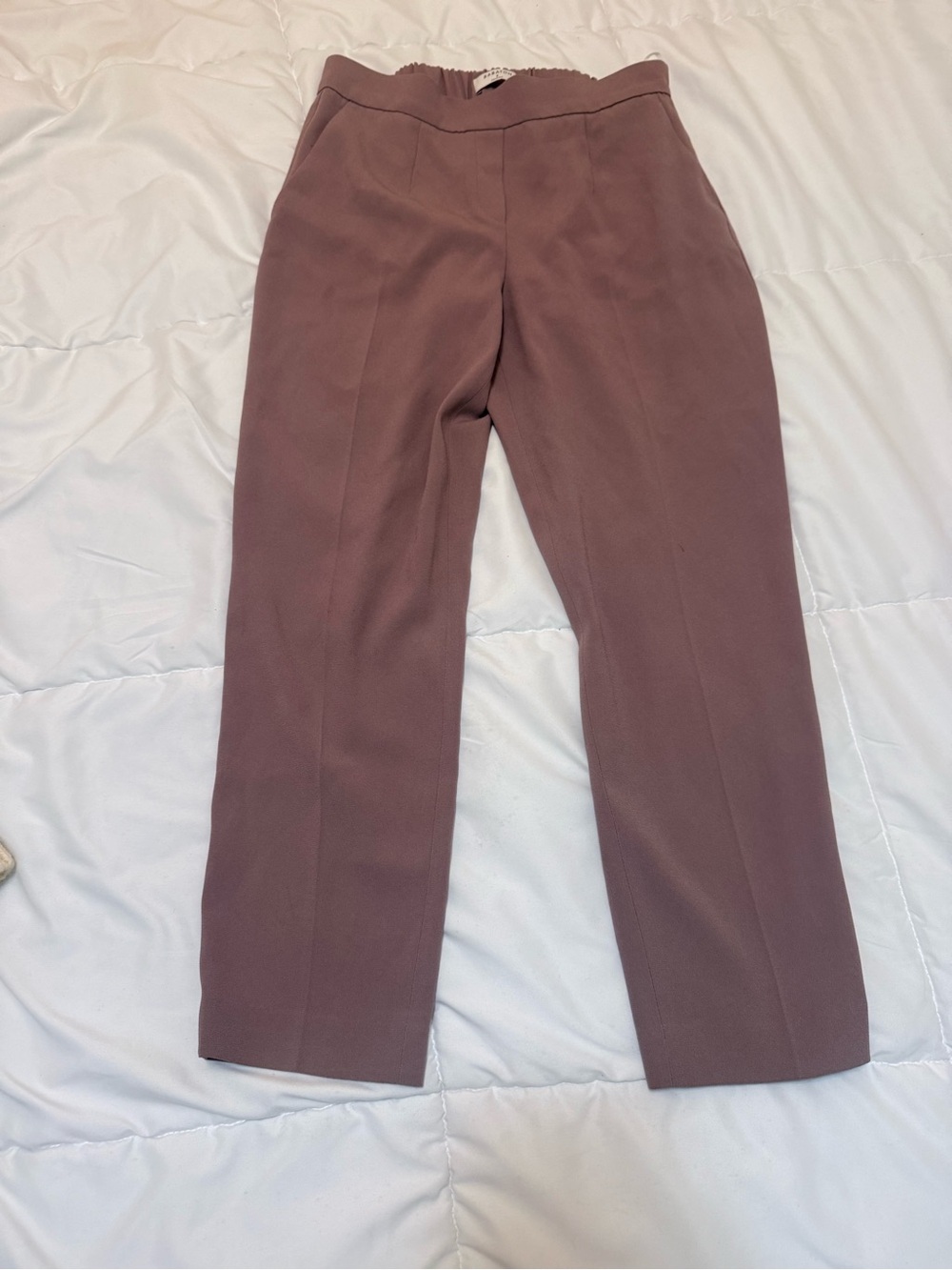 Babaton Dusty Mauve Straight-Leg Tailored Pants